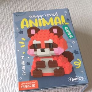 🩵2/$10🩵Lelebrother Red Pink Fox Nano Building Blocks Toy - 194 PCS